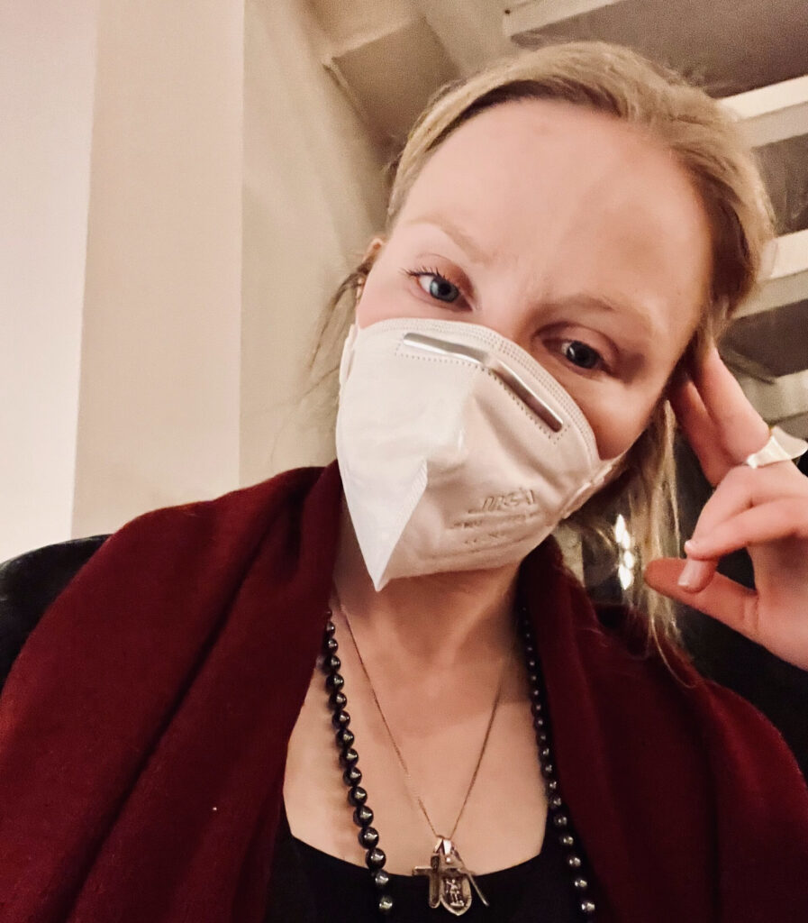 Selfie mit Maske